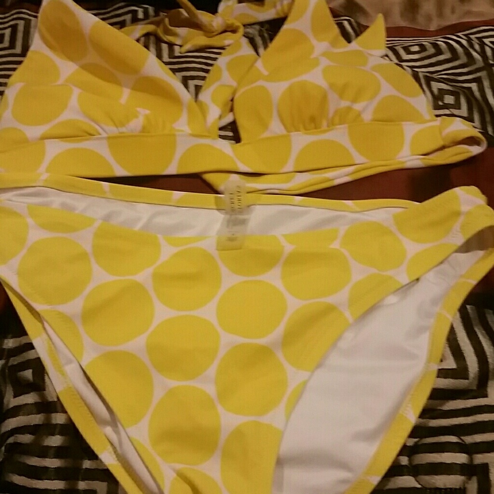 Bath suit Victoria's Secret yellow polka dot bikin